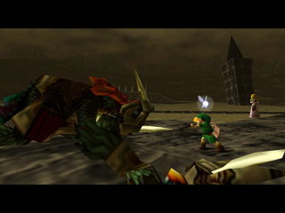 Link didn't have time in this speedrun to grow up to defeat Ganon.