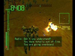 The player gets feedback.