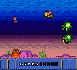 Jerry swimming away from enemies in a mini-game